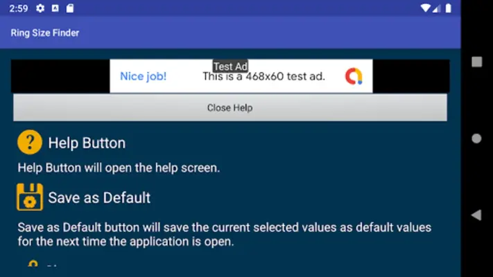 Ring Sizer App android App screenshot 4