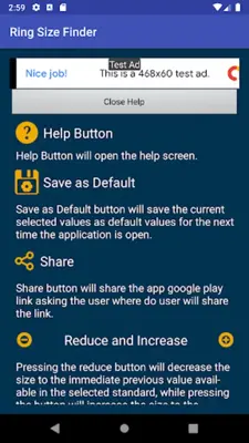 Ring Sizer App android App screenshot 5